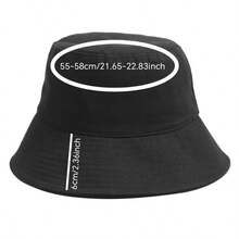 1pc Unisex Summer Travel Beach Sun Protection Hat, UV-Resistant Bucket Hat - Multicolor - View 6
