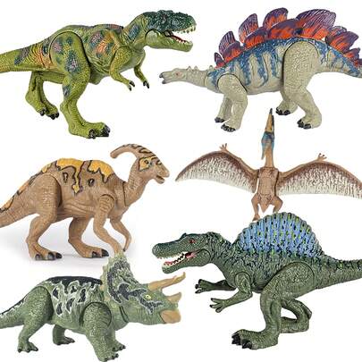 [Certifierad för barn] Barnens dinosaurieleksak med rörliga armar, ben, svans, öppningsbar mun och roterbart huvud, realistisk Velociraptor-modell, pedagogisk leksak för pojkar och flickor, idealisk födelsedagspresent