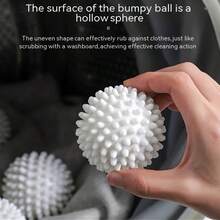 5pcs Reusable Laundry Balls Set - Removes Hair, Softens Fabrics, Prevents Tangling, Reduces Wrinkles, No Electricity Needed Laundry Dryer Balls, Washing Machine Balls, Laundry Drying Balls, Anti-Wrinkle Cleaning Assistants - Multicolor - View 3