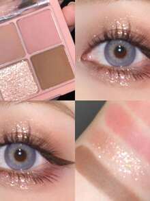 Rom&nd Better Than Eyes 02 Dry Rose Eyeshadow Palette, Basic Eyeshadow Palette, 4 Colors In Natural Daily Tones, Velvety Texture, Easy To Apply, Rich Color, Matte And Shimmer Finish, High Pigmentation, Long-Lasting And Smudge-Proof, Korean Cosmetics, Korean Makeup, Gift - 02 Hoa hồng khô - Xem 2