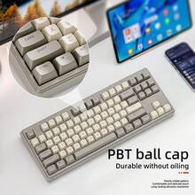 M87 无线蓝牙双模机械键盘，配备游戏/办公静音 PBT 键帽 - 查看 6