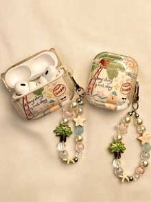 可爱卡通椰子树和小狗吊坠保护套，软壳，兼容 1 2 3 Pro 2 Pro 3 - 椰子樹狗 - 查看 2