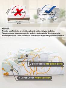 Juego de ropa de cama de 3 piezas con estampado floral, de tela de microfibra suave y transpirable, cómodo para todas las estaciones, lavable a máquina, resistente al desvanecimiento, a las pelusas, al encogimiento y a las arrugas, adecuado para la decoración de dormitorios con estilo bohemio/rústico/moderno, se ajusta a camas King/Queen/Full, ideal para el hogar, dormitorio, apartamento, hotel, alquiler vacacional y como regalo - Multicolor - Ver 11