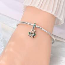 A Silver Plated Guitar, Beer, Camera, Princess Dress Pendant Suitable For 3mm Original Bracelet, Necklace, DIY Bead, Women's Daily Gift, Birthday Party, Holiday Gift - Multicolor - View 7