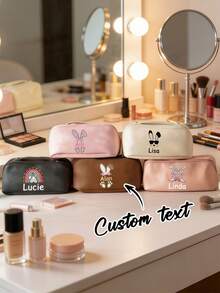Túi đựng mỹ phẩm cá nhân hóa theo tên, Túi đựng mỹ phẩm dung tích lớn, Túi đựng đồ dùng vệ sinh cá nhân, Quà tặng túi đựng mỹ phẩm cho phù dâu, Quà tặng cho phụ nữ, Túi đựng mỹ phẩm cá nhân hóa có tên, Túi đựng đồ trang điểm tùy chỉnh, Túi đựng mỹ phẩm in chữ, Túi cho phù dâu, Túi đựng đồ dùng vệ sinh cá nhân và mỹ phẩm cho nữ, Quà tặng Ngày của Mẹ, Quà tặng phù dâu, Quà tặng sinh nhật, Túi đựng đồ trang điểm chuyên nghiệp - Nhiều màu - Xem 2