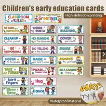Lachilly Kids Classroom Rules Posters Set Preschool Kindergarten Educational Classroom Decor Waterproof Posters - Multicolor - View 3