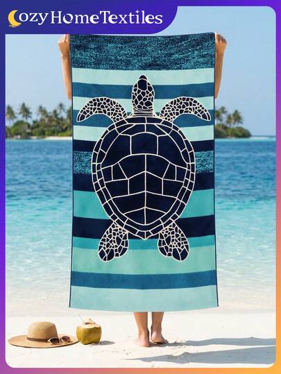 1条印花沙滩巾，可作泳巾、浴巾、时尚沙滩毯，超强吸水，适用于浴室、游泳、健身、瑜伽等场合。柔软舒适的超细纤维材质，轻便易携，防风防紫外线，是夏季旅行度假的必备单品，也可作为浴室装饰。可选带或不带收纳袋。推荐常规尺寸和加大尺寸（小号35*75厘米，推荐150厘米及以上）。