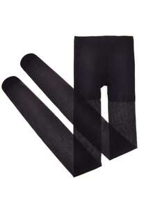 1双女士黑色透明连裤袜，防勾丝紧身裤，性感过膝长筒袜，适合休闲、派对等场合 - 黑色 - 查看 7