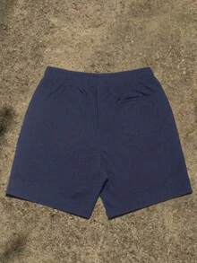 Quần short nam kiểu dáng thường ngày in hình Tượng Nữ thần Tự do. - Màu xanh lam - Xem 4