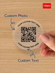 1-120 Unidades Etiquetas Personalizadas - Adesivos Personalizados, Códigos QR, Adesivos Redondos com Qualquer Imagem de Design, Logotipo, Texto, Adesivos de Material PVC à Prova d'Água, Etiquetas Personalizadas de Agradecimento, Presente Ideal Único para Ela, Amigos, Filho, Filha, Adesivos de Natal, Adesivos do Dia da Independência, Adesivos de Ação de Graças, Adesivos Holográficos, Adesivos de Casamento, Adesivos de Negócios, Adesivos de Evento Artístico, Adesivos de Papel de Parede - Multicolorido - Visão 19