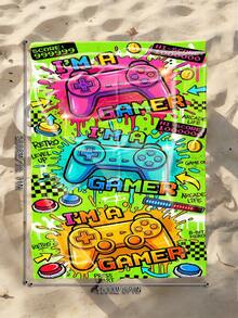 1 buah Handuk Pantai Desain Pengontrol Video Game, Selimut Pantai Besar Super Menyerap, Cocok untuk Perjalanan, Kolam Renang, Menyelam, Berselancar, Yoga, Berkemah, Tersedia dalam Berbagai Ukuran, Aksesoris Pantai - MultiWarna - View 13