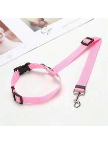 1件装宠物狗车载安全牵引绳，可调节汽车安全带系绳，头枕约束带，旅行必备 - 彩色 - 查看 15