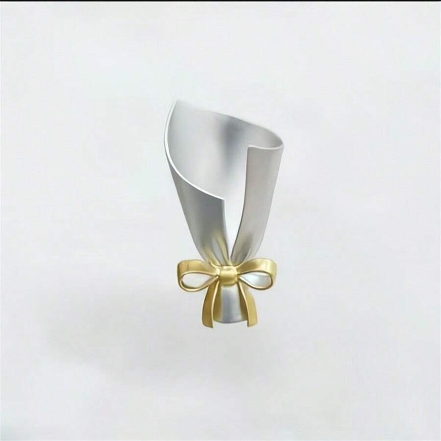 1pc Versatile DIY Flower Vase Brooch, Artistic Fresh Bowknot Lapel Pin Accessory - Multicolor - View 1