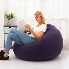 Large Slouchy Inflatable Sofa Chairs PVC Lounger Seat Bean Bag Sofas Pouf Puff Couch Tatami Living Room Supply Gift - Multicolor - View 3