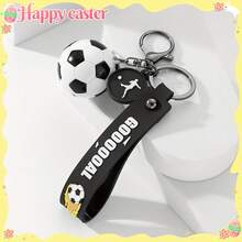 1pc Men's Resin Football Keychain Pendant, Suitable For Gift Giving, Football Enthusiast Keychain - Multicolor - View 2