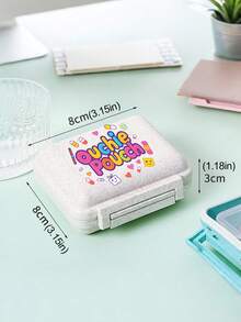 Mini 6-Slot Portable Pill Box, Medicine Storage Box, Travel Pill Case Printed With "My Pill Bag" And Pill Pattern, 6-Slot Weekly Pill Organizer, First Trip Pill Storage Box, Daily Vitamin Pill Box, Pocket Pill Case, Charming Storage Box, Household & Travel Essential - Multicolor - View 11