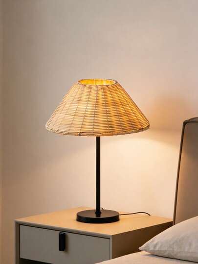 1 pieza Lámpara de escritorio con luz cálida alimentada por USB, lámpara decorativa minimalista moderna y retro para crear ambiente, adecuada para dormitorio, mesita de noche, mesa de habitación