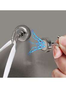 5pcs Magnetic Hooks, No Drilling Needed, Strong Adhesive Magnetic Hooks For Keys, Kitchen, Fridge, Durable - View 4