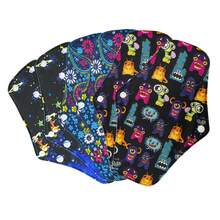 6Pcs Sanitary Pad Reusable Washable Cloth Menstrual Pads Panty Liners Reusable Menstrual Pads Bamboo Charcoal Menstrual Heavy Incontinence Pads |Sanitary Pads - 6 Items - View 16