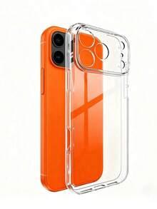 Minimalist Transparent Thick Anti-Drop Phone Case, Compatible With IPhone 17/17 Air/17 Pro/17 Pro Max/16 Pro Max/16/16 Pro/16 Plus/16E/15/15 Plus/15 Pro/15 Pro Max/11/12/13/14 Pro Max/XS/XR, Soft TPU Shock-Proof Full-Body Phone Case, Suitable As A Birthday Gift For Friends - Clear - View 2