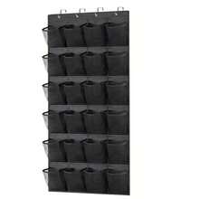24/35/40 Pocket Hanging Shoe Rack, Suitable For Wardrobe Doors, Women & Men's Shoe Storage Rack With Large Mesh Pockets For Shoes & Slippers (Black) - View 12