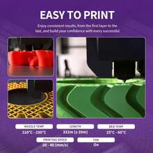 Sợi nhựa in 3D TPU 95A 1.75mm, vật liệu in 3D dẻo 95A, độ cứng và độ bền cao, cuộn 1kg (2.2lbs), độ chính xác kích thước ±0.03mm, phù hợp với hầu hết các máy in 3D FDM. - Xem 6