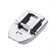 Pie con cremallera gris plateado: fácil fijación, alta precisión, compatible con Singer,, Janome, Babylock R1OO - Plateado - Ver 1