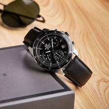 Casio Edifice EFV-540D/L Racing Style Three-Eye Chronograph Quartz Men's Watch 100M Waterproof Leather/Stainless Steel Band Business Sports Wristwatch - one-size - View 2