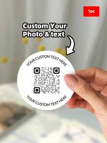 1-120 Unidades Etiquetas Personalizadas - Adesivos Personalizados, Códigos QR, Adesivos Redondos com Qualquer Imagem de Design, Logotipo, Texto, Adesivos de Material PVC à Prova d'Água, Etiquetas Personalizadas de Agradecimento, Presente Ideal Único para Ela, Amigos, Filho, Filha, Adesivos de Natal, Adesivos do Dia da Independência, Adesivos de Ação de Graças, Adesivos Holográficos, Adesivos de Casamento, Adesivos de Negócios, Adesivos de Evento Artístico, Adesivos de Papel de Parede - Multicolorido - Visão 18