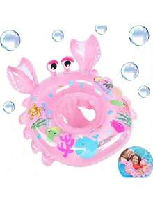 Crab Shaped Children's Swimming Float Smart Swimming Trainer Inflatable Children's Swimming Pool Float Children's Swimming Float Children's Beach Toys, Essential For Summer - Multicolor - View 6