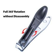 Folding Portable Classic Nail Clipper, Household Manicure Tool - Light Grey - View 3