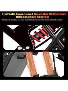 Mankeel Adventure Off-Road 1500W(PEAK 3000W) Motor Electric Motorcycle/ Dirt Bike - 55KM/H (34MPH), 60KM (38MILE) Range, 48V 20.8AH Li-Ion, 14'+12' Off-Road Wheels, Hydraulic Shock Absorption + Spring Damping, Oil Brake + Disc Brake - Electric Pitbike For Outdoor Adventures & Commuting - Ideal Holiday Gift - 查看 4