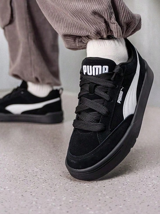 Giày thể thao cổ thấp PUMA Park Lifestyle Raw, unisex, màu đen - màu đen - Xem 1
