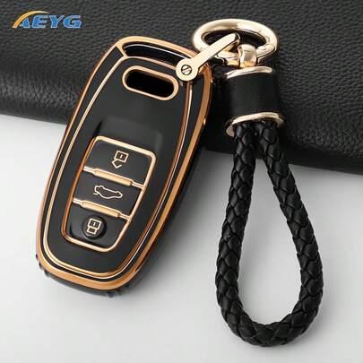 Funda protectora nueva de TPU para llave de coche, apta para Audi A1 A3 A4 A5 A6 A7 A8 Quattro Q3 Q5 Q7 S4 S5 S6 S7 S8 R8 TT