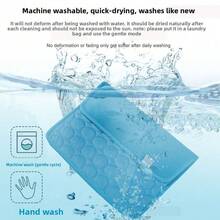 Dog Self Cooling Mat Pet Washable Cooling Pads Blanket Sleeping Kennel Mat,Ice Silk Sleep Mat Pad Breathable Sleep Bed Beach For Large Dogs Cats - Multicolor - View 10