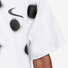 Nike X OFF-WHITE SS21 Short-Sleeve Top Graffiti Logo Print Knit Sports Short-Sleeve T-Shirt Men's White - White Black - View 5