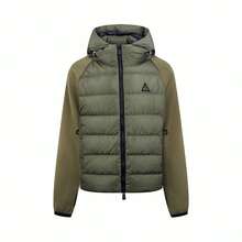 Moncler FW25 Waterproof Long-Sleeve Down Jacket With Logo Trim, Unisex - 橄欖綠K20978G00025899IG818 - 查看 5