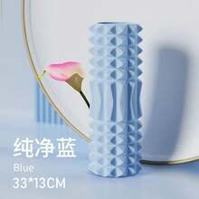 Rodillo de espuma para yoga de 45, bloque de masaje muscular, herramientas de pilates, columna de yoga, set de rodillos de espuma para fitness, ladrillo de yoga para gimnasio, equipo de ejercicio. - 33cm Azul claro - Ver 3