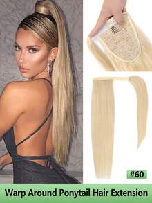 Tóc giả đuôi ngựa 13 lớp thoáng khí, thiết kế lưới hoa hồng, làm từ tóc thật, kèm 3 kẹp, mềm mại và bóng mượt, dễ đeo và tháo, thoải mái và bền lâu. - Nhiều màu - Xem 20