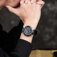 Casio Edifice EFV-540D/L Racing Style Three-Eye Chronograph Quartz Men's Watch 100M Waterproof Leather/Stainless Steel Band Business Sports Wristwatch - one-size - View 5