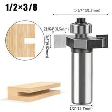2-In-1 Ball Bearing T-Slot Router Bit, Wood Milling Cutter, Groove Cutting Knife, Chamfer Knife, Pull Handle Knife - Ball Bearing T-blade - View 15