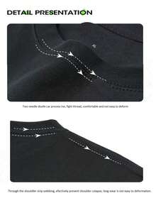 Oversize Black T-Shirt For Women I Love Ilya Rozanov Print Soft Comfortable Perfect For Daily Outfits Outdoor Activities Fitness And Travel Dirt Resistant Easy To Clean Fashionable Versatile Ideal Gift For Relatives And Friends High End Texture - màu đen - Xem 5