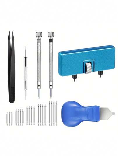 Watch Repair Tool Kit: Battery Replacement, Case Opener And Back Cover Removal Tools - Suitable For DIY Enthusiasts And Home Watchmakers, Case Opener