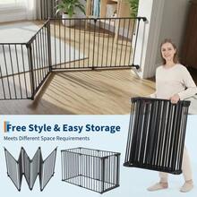 Baby Protection Gate - 6 Pieces - Black - View 5