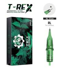 XNET T-REX 20pcs Tattoo Needles, Permanent Makeup Round Liner Needles, 0.30mm/0.35mm RL RM Curved, Suitable For Rotary Tattoo Machine Pen - Army Green - View 18