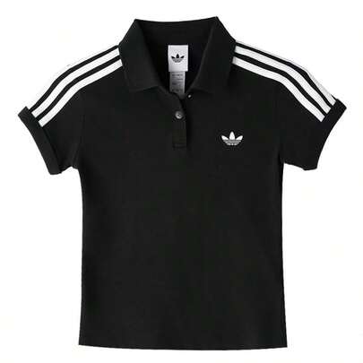 Adidas Áo Polo nữ, 3S POLO, Áo Polo tay ngắn phong cách tối giản, thích hợp cho hoạt động ngoài trời và thể thao hàng ngày KD7974