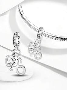 1 mặt dây chuyền hạt cườm 12 con giáp bằng bạc 925, thích hợp để làm vòng tay và dây chuyền cho nữ, quà tặng kỷ niệm, trang sức nữ tinh tế. - Bạc - Xem 7