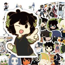 可爱卡通罗小黑贴纸，适用于手机壳、行李箱、剪贴簿 - 彩色 - 查看 7