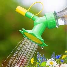 2个向日葵造型淋浴喷头，饮料瓶转浇水壶转换器，高压手动泵系统，可调节喷雾模式，室内植物幼苗护理，节水园艺工具，通用塑料瓶适配器，喷雾器，阳台小型花园浇水装置 - A - 查看 7