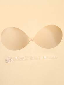 Women's Plus Size Two-Way Wear Adhesive Bra, Hanging Neck With Removable Strap, Ultra-Thin Invisible Push Up Nipple Covers, Support For Backless & Regular Outfits - Multicolor - View 9